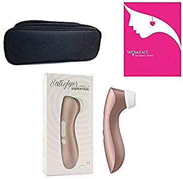 New Model! Rose Gold Satis-fyer [ Pro 2 Pulse and Pleasure Air Technology ] Wave-Stimulator Massager & [ Bag/Diary Kit ] ST: 6279