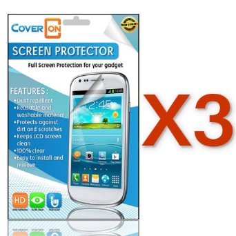 (3 Pack) CoverON® for Motorola Moto E (2nd Gen, 2015) Clear Screen Protector [Slim HD Quality Transparent Protective Film LCD Cover] (Will Not Fit Moto E 1st Gen.)