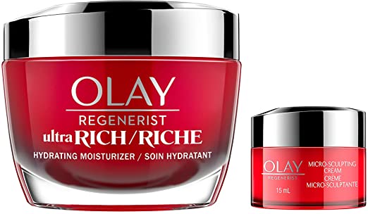 Olay Regenerist Ultra Rich Hydration Face Moisturizer and Trial Size Regenerist Micro-Sculpting Face Cream