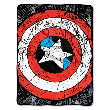 Marvel Heroes Avengers Battle Shield Plush Throw Blanket