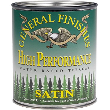 General Finishes PTHS High Performance Water Based Topcoat, 1 pint, Satin