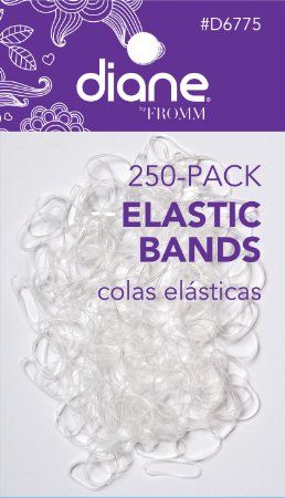 Diane Rubber Bands - 250 Pack - Clear