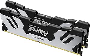 Kingston Fury Renegade DDR5 Silver/Black XMP 48GB 8400MT/s CL40 CUDIMM Desktop Gaming Memory (Kit of 2) - KF584CU40RSK2-48