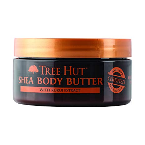 Tree Hut 24 Hour Intense Hydrating Shea Body Butter Hawaiian Kukui, 7oz, Hydrating Moisturizer with Pure Shea Butter for Nourishing Essential Body Care