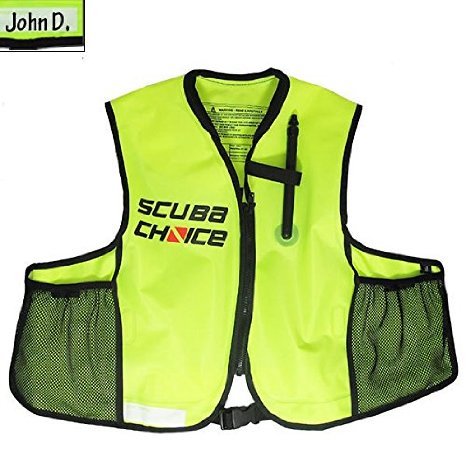 Scuba Choice Scuba Choice Snorkeling Oral Inflatable Snorkel Jacket Vest with Pockets