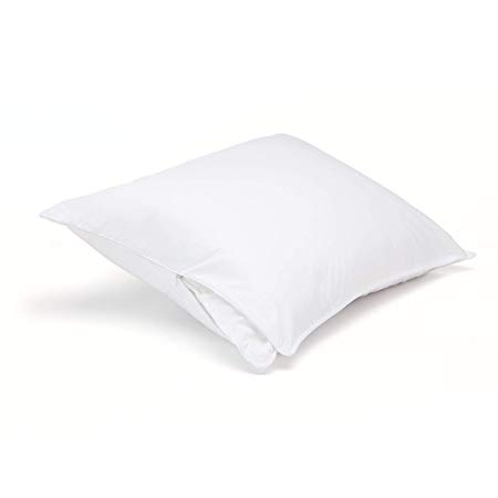 DOWNLITE Luxury 375 TC Cotton Twill Pillow Protector - Single Pack (Standard 20" x 26")
