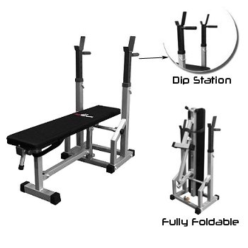 Amstaff TB018A Multifunctional Adjustable Flat-Incline Press Bench - Space Saver