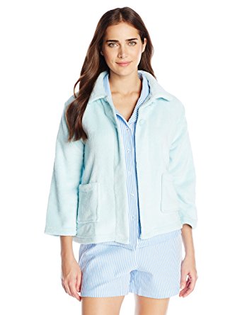 Casual Moments Women's Peter Pan-Collar Bed Jacket