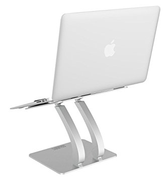 AnnabelZ Aluminum Laptop Stand Adjustable Notebook Stand for MacBook & PC Laptop (Non-Rotatable)