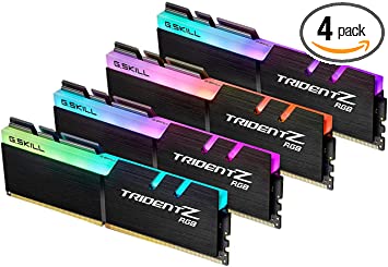 G.SKILL 32GB (4 x 8GB) TridentZ RGB Series DDR4 PC4-28800 3600 MHz 288-Pin Desktop Memory Model F4-3600C18Q-32GTZR