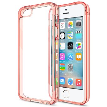 iPhone SE Case, Trianium [Clear Cushion] Protective Clear Bumper For Apple iPhone SE 2016 & iPhone 5S 5 [Scratch Resistant] Seamless integrated Shock-Absorbing Bumper Hard Back Panel - Rose Signature