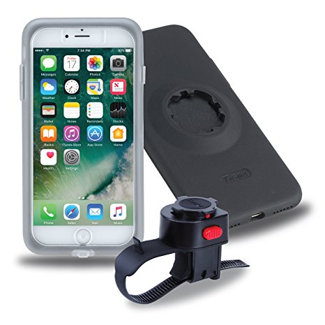 Tigra MountCase II iPhone 7 Plus (5.5") Waterproof Shock-Absorbent Ultra Slim Case and Bike Mount Kit with RainGuard