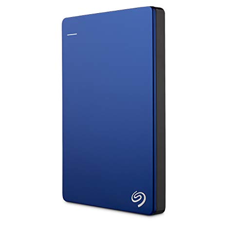 Seagate Backup Plus Slim 1TB Portable External Hard Drive USB 3.0, Blue (STDR1000102)