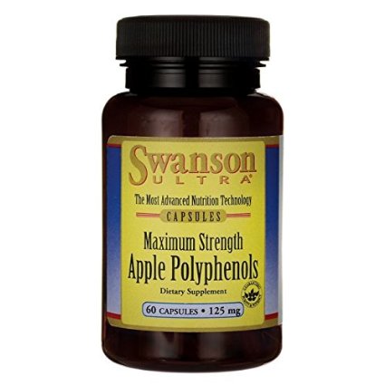 Maximum Strength Apple Polyphenols 125 mg 60 Caps by Swanson Ultra