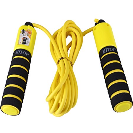 Hitop Adjustable Jump Rope with Counter and Comfortable Handles