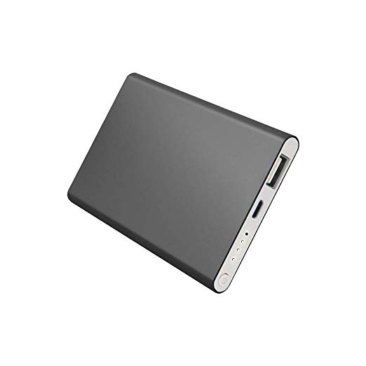 Btopllc Portable Charger Power Bank with USB Output Ports, Cellphone Charger External Battery Pack, Fast Charging Powerbank Compatible for Smartphones and Android Devices, (ironblack)
