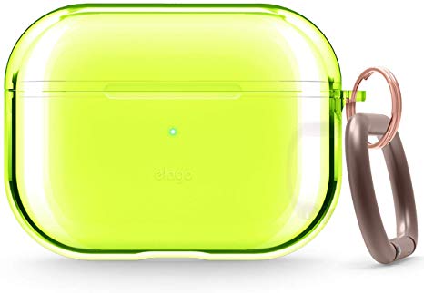 elago Protective Clear Case Designed for Apple AirPods Pro Case for AirPod Pro [Neon Yellow]