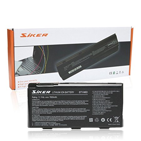 SiKER 9cell High Performance BTY-M6D battery for MSI GT60 GX60 GT70 GT660 GX660 GT680 GX680 GT780 GT780R GT663R GT660R GT680DXR GT680DX series laptop --12 Months Warranty