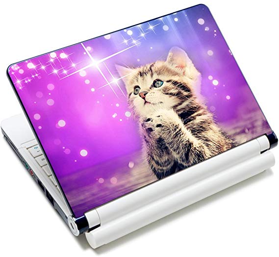 Laptop Skin Sticker Decal,12" 13" 13.3" 14" 15" 15.4" 15.6 inch Laptop Skin Sticker Cover Art Decal Protector Notebook PC (Cat)