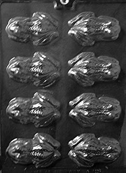 Grandmama's Goodies A126 Frog Chocolate Candy Soap Mold with Exclusive Molding Instructions