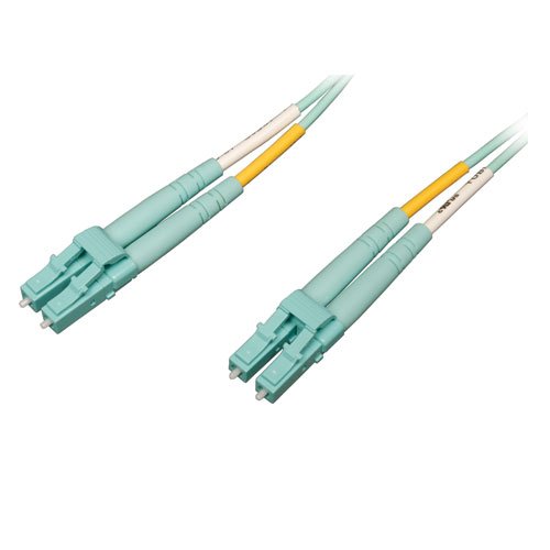 TRIPP LITE 10 Gb/100 Gb Duplex Multimode 50/125 LSZH Fiber Patch Cable, Aqua, 25 m 82' (N820-25M-OM4)