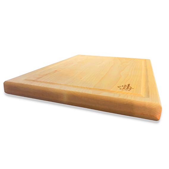 Hardwood Maple Cutting Board 12"x9" by Michigan MapleWorks | Thick Kitchen Wooden Chopping board