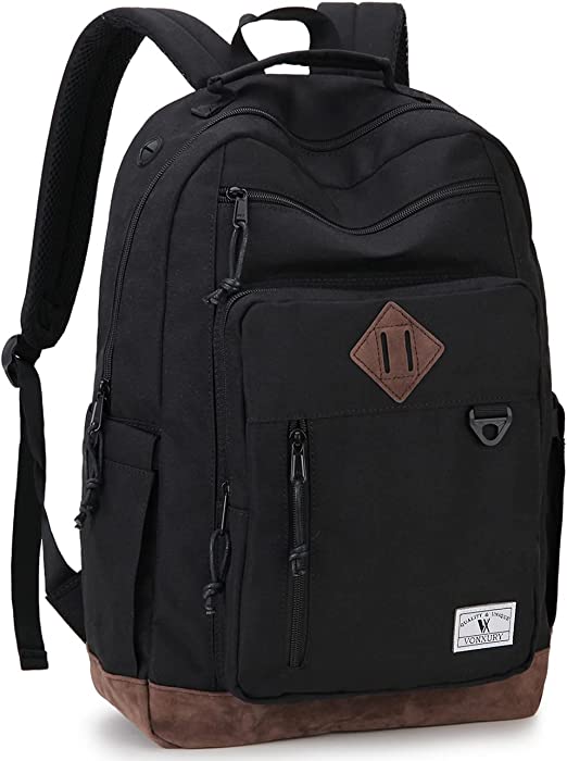 VX VONXURY Laptop Backpack for Men 15.6 inch School Backpack Water Resistant Lightweight Book Backpack Women Teens College Work