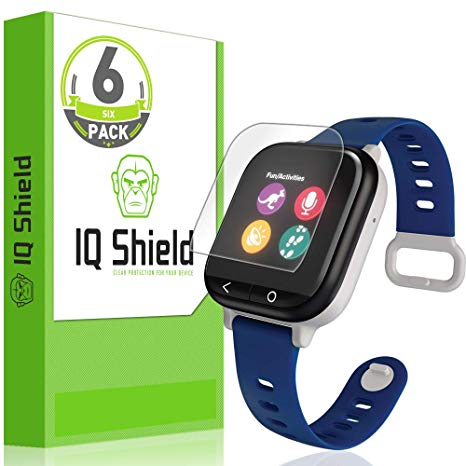 IQShield Verizon GizmoWatch Screen Protector (6-Pack), LiQuidSkin Full Coverage Screen Protector for Verizon GizmoWatch HD Clear Anti-Bubble Film