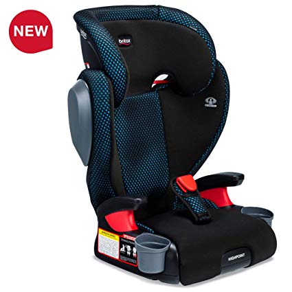 Britax USA Highpoint 2-Stage Belt-Positioning Booster Cool Flow Ventilating Fabric Car Seat - Highback and Backless - 3 Layer Impact Protection - 40 to 120 Pounds, Teal