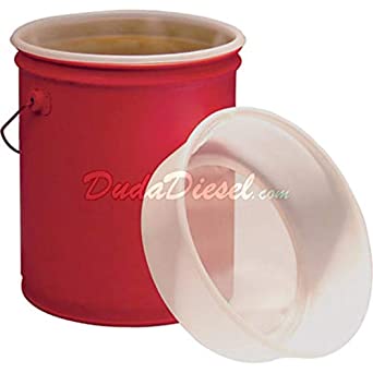 Duda Energy fs5:100u 5 gal EZ Strainer Insert, 100 Micron for Bucket Pail Filtering, Water Paint, Biodiesel, Wvo Wmo Vegetable Oil, 12" Length, HDPE