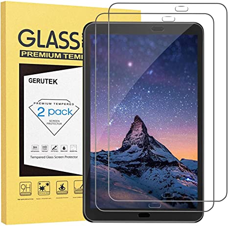 Gerutek[2-Pack]Samsung Galaxy Tab A 10.1 inch 2016 (SM T580/ T585/ T581) Screen Protector, Premium Tempered Glass Protector with [9H] [Ultra Clear] [Scratch Resist] [Bubble Free] for Samsung Tab A6