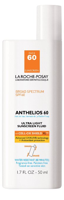 Anthelios 60 Ultra Light Sunscreen Fluid for Face Water Resistant with SPF 60