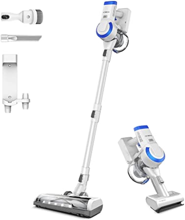 Tineco A10 Cordless Stick Vacuum Cleaner, Lightweight and Quiet, Powerful Handheld Vacuum for Hard Floor Carpet with Attachments, Wall-Mounted Dock