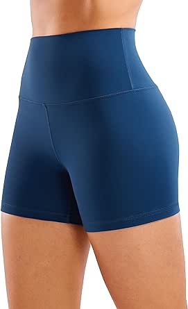 CRZ YOGA Womens Butterluxe Biker Shorts 4'' - High Waisted Booty Workout Volleyball Yoga Spandex