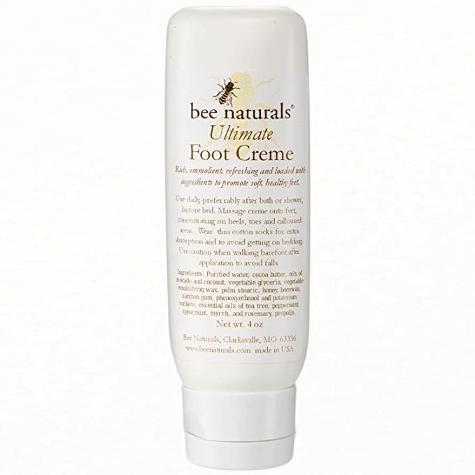 Bee Naturals, Ultimate Foot Cream - Treats Dry, Cracked and Callous Feet - See and Feel Immediate Results