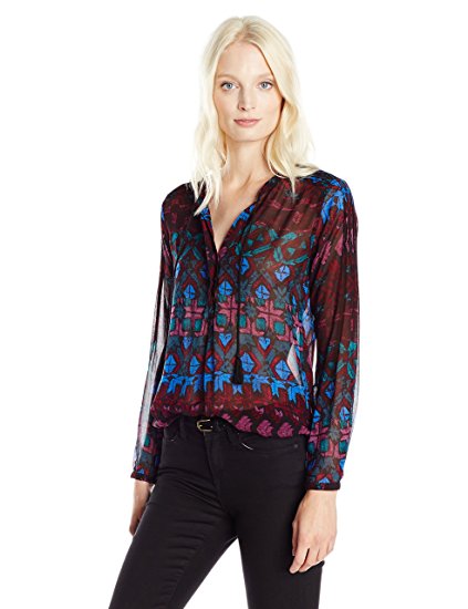 Lucky Brand Women's Plus Size Vibrant Button Down Shirt