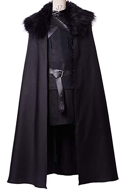 Cosplaysky Game of Thrones Jon Snow Costume Night's Watch Outfit