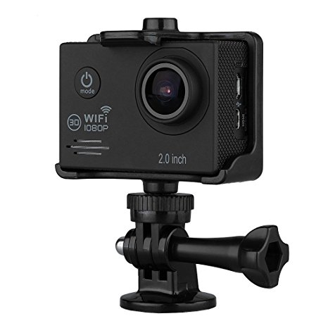 Excelvan SJ6000 WiFi Sports Action Camera Ultra HD 14MP 1080P Waterproof DV Camcorder 170°Degree 2.0 inch LCD Screen Anti-shake Motion Detection Function