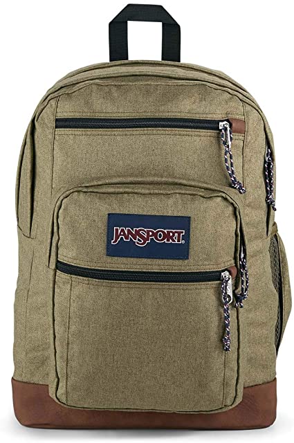 JanSport Traditional Backpacks, ARMY GREEN LETTERMAN POLY, One Size