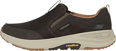 Skechers Mens Go Walk Outdoor Athletic Slip on Trail Hiking Shoes With Air Cooled Memory Foam