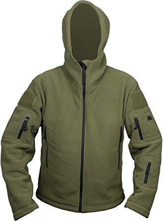 Savage Island Men's Windproof Military Fleece Combat Jacket Tactical Hoodie