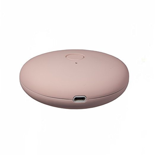 Lucky Stone [Sakura Pink] 3200mAh Rechargeable Double-Sided Hand Warmer / Portable Charger& Power Bank with Special Designed Coating makes the Surface as Tender as Baby's Skin and delivers Natural
