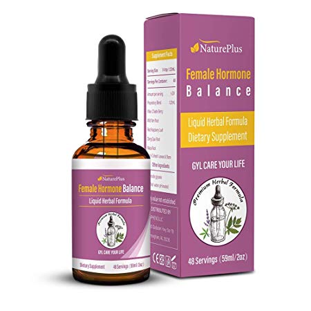 Hormone Balance for Women,Menopause Supplements 100% Natural Liquid Herbal Formula Balance Female Positive Mood Menopause Relief Endocrine Support & More