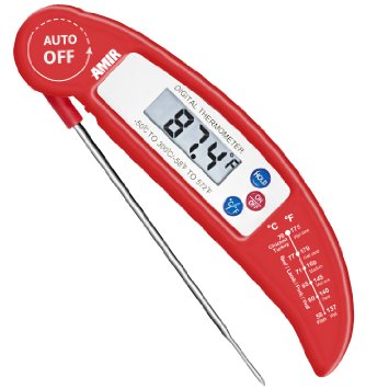 Digital Instant Read Thermometer Amirreg Cooking Thermometer Electronic Barbecue Meat Thermometer With Probe For Kitchen CookingBBQPoultryGrill Food and Candy