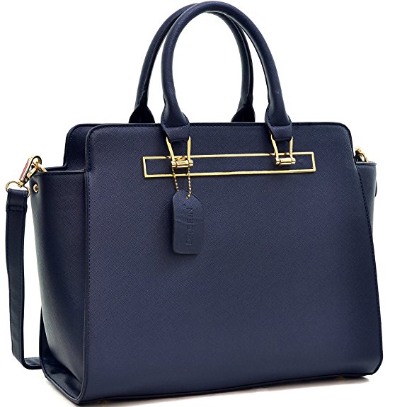 Dasein Faux Leather Tablet, Ipad Bag Satchel Briefcase Shoulder Bag with Removable Shoulder Strap