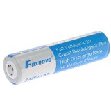 Foxnovo ICR18650 2600mAh 37v 96Wh High Drain IC Protected 18650 Rechargeable Li-ion Battery - 1 Piece