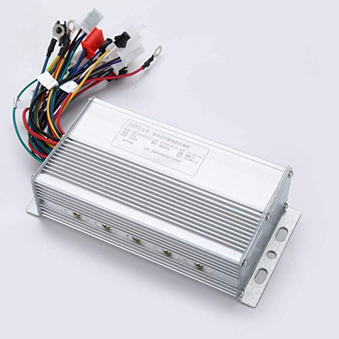 Brushless Controller, 36V/48V Aluminium Alloy E-Bike Brushless Motor Controller for Electric Bicycle Scooter (500W)