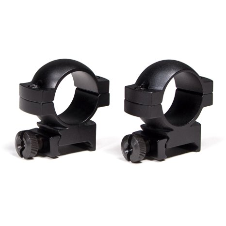 Vortex Optics 1 Inch Riflescope Medium Rings, Picatinny/Weaver Mount, Set of 2