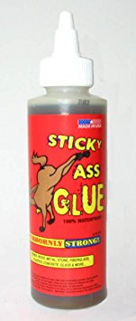 Sticky Ass Glue SAG4OZ Waterproof Stubbornly Strong Glue, 4-Ounce
