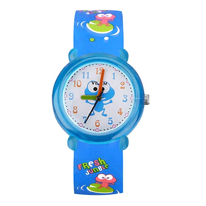 Kids Watch - Children's Analog Watches, Kids Time Teacher Watches, Cartoon Wrist Watches Help Children Manage Time Waterproof Watch for Kids PU Watchbands Suitable for Gift